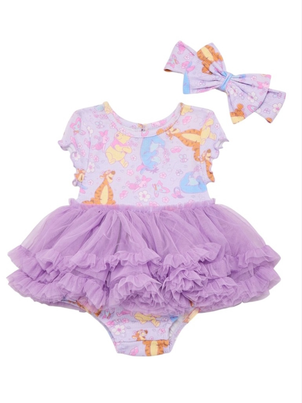 Tutu Bodysuit and Matching Headband for Baby Girls from Winnie the Pooh